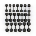 KIT com 20 Dumbbells + Estante (pares do 12,5 ao 35kg) - ALPHA - Imagem 2