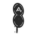 Alvo Duplo para Wall Ball D400x3mm + Haste Projetada - ALPHA