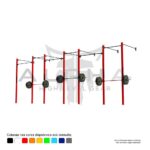 Rack de Parede  Crosstraining 6 módulos-6,09x1,57x3,00(LxPxH) - ALPHA
