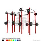 Rack Central  Crosstraining 3 módulos duplos c/alvos -1,88x1,64x3,00(LxPxH) - ALPHA