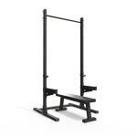 Squat Rack Colunas Altas e Pull Up + Safety Arms + Banco Reto - ALPHA - Imagem 2