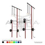 Rack de Parede Intercalado Crosstraining 3 módulos c/alvos duplos-3,78x1,57x3,00/5,00 (LxPxH) - ALPHA