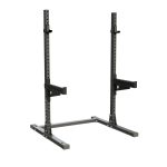 Squat Rack Kit Completo - Com Banco Reto + Safety Arms + Kit Anilha 140lb + Barra 20kg + par de presilhas - Imagem 5