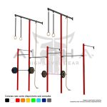 Rack de Parede Intercalado Crosstraining 4 módulos-5,35x1,57x3,00/5,00 (LxPxH) - ALPHA