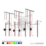 Rack de Parede Intercalado Crosstraining 6 módulos-7,99x1,57x3,00/5,00 (LxPxH) - ALPHA