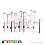 Rack de Parede Intercalado Crosstraining 8 módulos-10,63x1,57x3,00/5,00 (LxPxH) - ALPHA