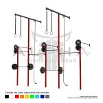 Rack de Parede Intercalado Crosstraining 4 módulos c/alvos duplos-5,35x1,57x3,00/5,00 (LxPxH) - ALPHA