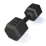 Dumbbell Sextavado em Ferro Fundido 22,5kg - ALPHA