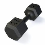 Dumbbell Sextavado em Ferro Fundido 25kg - ALPHA