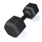 Dumbbell Sextavado em Ferro Fundido 27,5kg - ALPHA