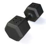 Dumbbell Sextavado em Ferro Fundido 40kg - ALPHA
