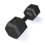 Dumbbell Sextavado em Ferro Fundido 20kg - ALPHA