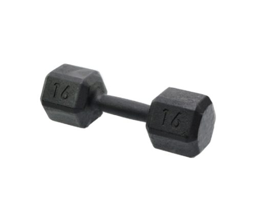 Dumbbell Sextavado de Ferro Fundido Pintado 26kg - Standard