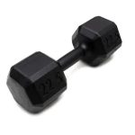 Dumbbell Sextavado de Ferro Fundido Pintado 22kg - Standard - Imagem 2